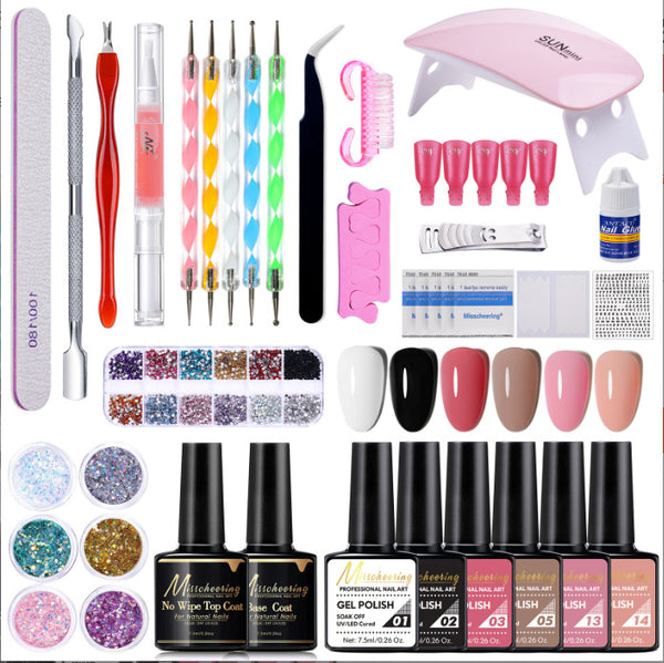 25-Piece Crystal Nail Extension Kit